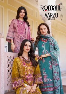 Romani aarzu vol-34 wholesale printed kurtis